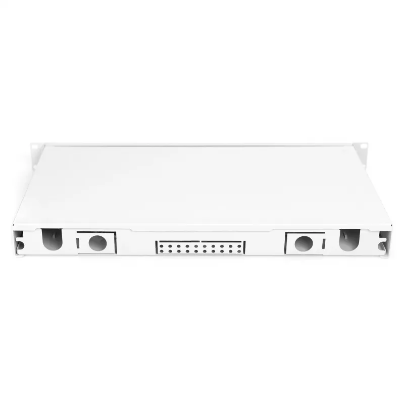 Šviesolaidžių sujungimo dėžė DIGITUS DN-96330/9APC 1U, 6x LC-APC DX, OS2, polimeras/plienas, šviesiai pilka