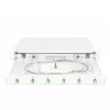 Šviesolaidžių sujungimo dėžė DIGITUS DN-96330/9APC 1U, 6x LC-APC DX, OS2, polimeras/plienas, šviesiai pilka