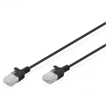 Patch kabelis DIGITUS CAT 6 U-UTP Slim, 0,3 m, mėlynas