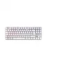 Mechaninė žaidimų klaviatūra Cherry MX 8.2 TKL Wireless RGB – be skaičių bloko, RF + Bluetooth, AZERTY, 88 klavišai, balta