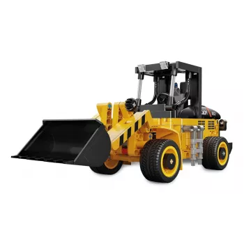 Konstruktorius ratinis krautuvas Jamara CaDA Wheel Loader Bricks, 403 detalės, nuo 8 m., juoda/geltona