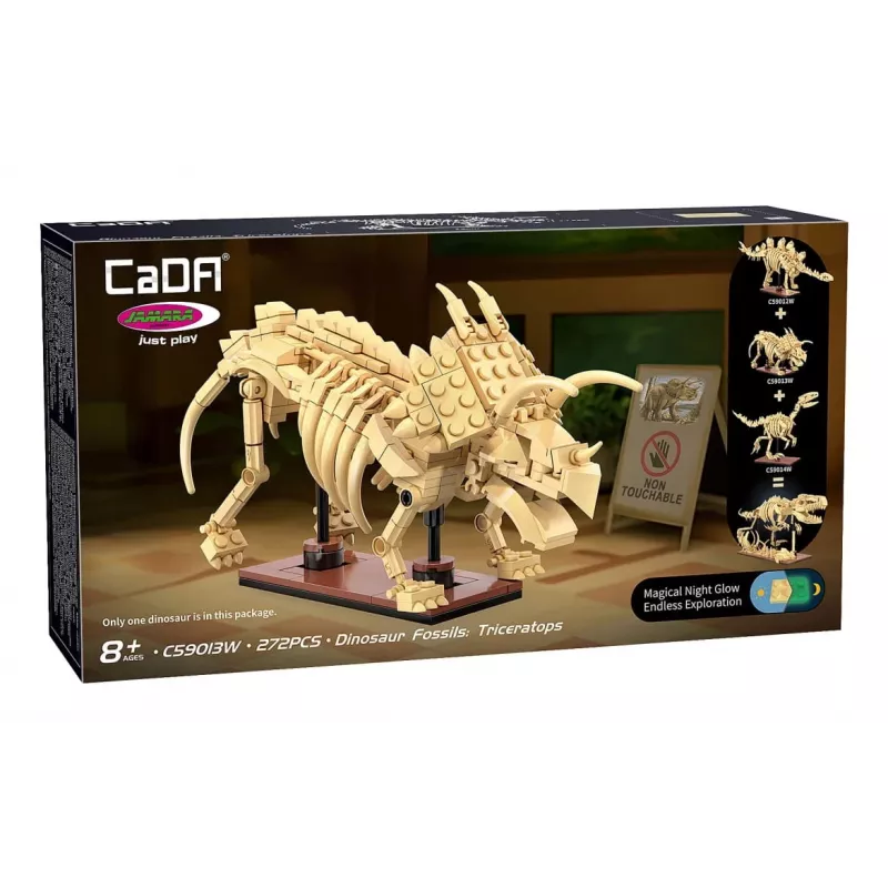 Konstruktorius Jamara CaDA Dinozauro fosilija Triceratops Bricks — 272 detalės, nuo 8 metų