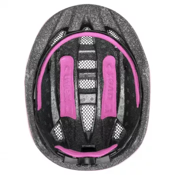 Vaikiškas apsauginis šalmas UVEX kid 2 cc Multicolour Pink, kietas korpusas, matinis paviršius