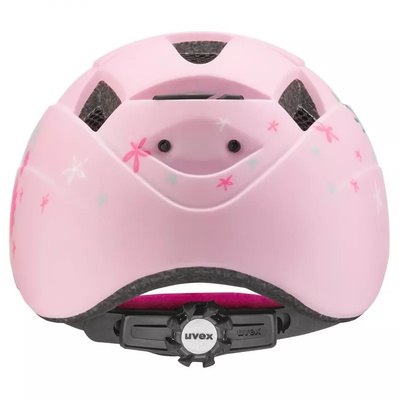 Vaikiškas apsauginis šalmas UVEX kid 2 cc Multicolour Pink, kietas korpusas, matinis paviršius