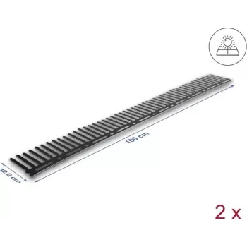 Apsauginis barjeras paukščiams nuo saulės baterijų DELOCK 1 m, 2 vnt, ruda, 122 mm