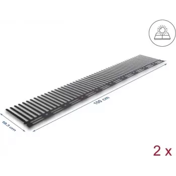 Paukščių atbaidymo barjeras saulės sistemoms DELOCK 1 m — 2 vnt., rudas, 193 mm