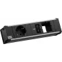 Maitinimo blokas Bachmann CONI su 1x CEE 7/3 lizdu, 1x USB-C PD 45W, 1x tinklo jungtimi, 0,2 m kabeliu