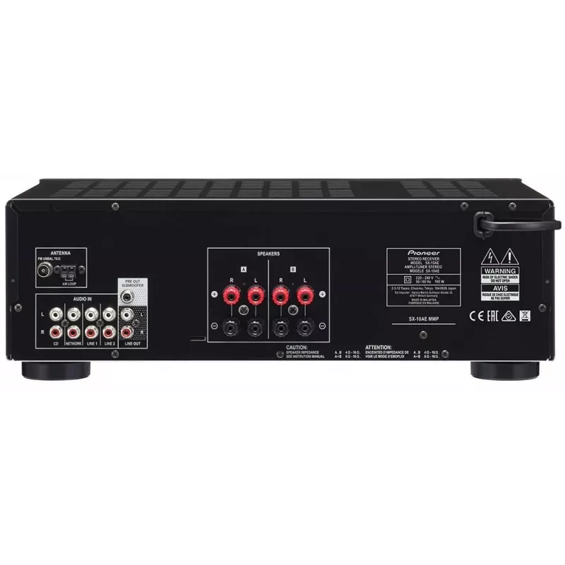Pioneer SX-10AE 45 W 4.1 kanalų stereo imtuvas juodos spalvos