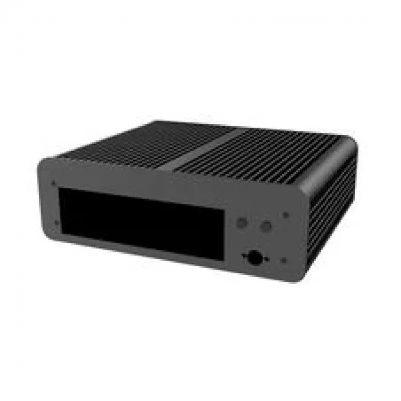 Akasa Euler CMX Mini-ITX belaidis kompiuterio korpusas A-ITX61-S1B — juodas, mini korpusas pasyviai aušinamoms sistemoms