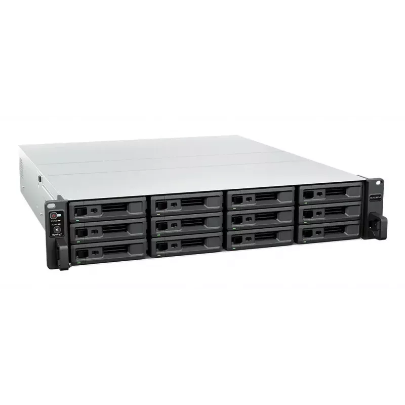 NAS stovo Synology RS2423RP+II (Rack 2U) AMD Ryzen V1780B 8 GB DDR4, 12 lizdų, RAID, DiskStation Manager