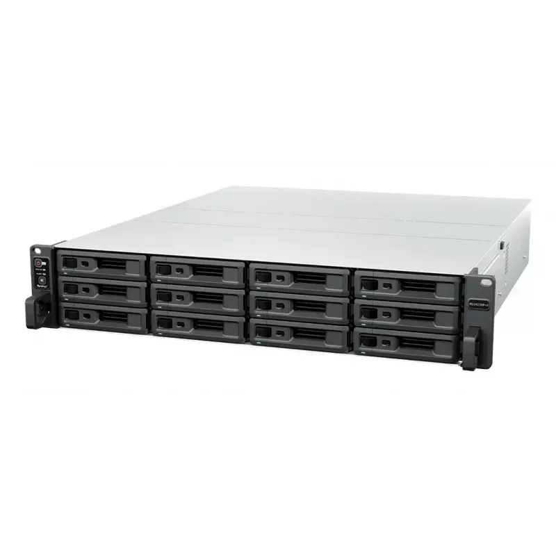 NAS stovo Synology RS2423RP+II (Rack 2U) AMD Ryzen V1780B 8 GB DDR4, 12 lizdų, RAID, DiskStation Manager