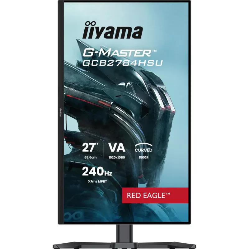 27 colių IIYAMA G-MASTER GCB2784HSU-B1 lenktas VA žaidimų monitorius 240Hz FHD 1920x1080 USB garsiakalbiai VESA