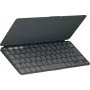 Logitech Keys-To-Go 2 iPad klaviatūra su dangteliu, belaidė, Bluetooth LE, QWERTY US International, grafito spalva (920-013017)