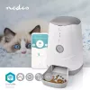 Automatinis ėdalo ir vandens dozatorius katėms ir šunims Nedis WIFIPET10CWT pilkai baltas