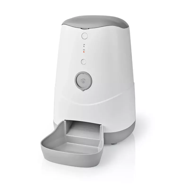 Automatinis ėdalo ir vandens dozatorius katėms ir šunims Nedis WIFIPET10CWT pilkai baltas