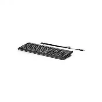 Hewlett Packard Enterprise HPE Standard klaviatūra – USB – prancūziškas išdėstymas – sidabrinė, anglies spalvos (QY776AA#ABF)