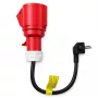 QOLTEC maitinimo adapteris CEE 16A 5 kontaktų 400V į SCHUKO 230V, modelis 52724