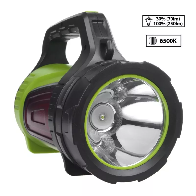 Žibintuvėlis MACLEAN MCE345 LED 3-in-1 su powerbank funkcija, 5W XM-L-T6, šalta balta 6500K, 3×18650 3.7V 4500mAh