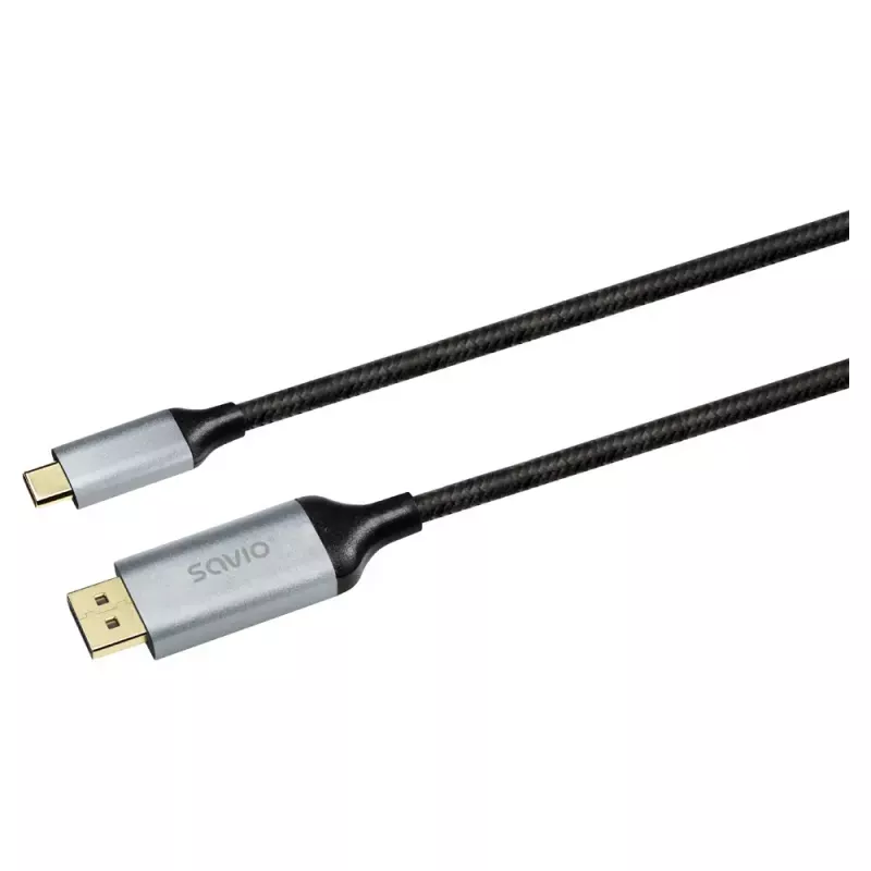 SAVIO CL-208 USB-C į DisplayPort laidas (DisplayPort 1.2, 2 m)