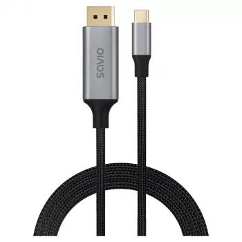 SAVIO CL-208 USB-C į DisplayPort laidas (DisplayPort 1.2, 2 m)