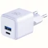 3MK Hyper GaN 20W sieninis įkroviklis su USB-C ir USB-A, PD 3.0 / QC 4+
