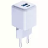 3MK Hyper GaN 20W sieninis įkroviklis su USB-C ir USB-A, PD 3.0 / QC 4+