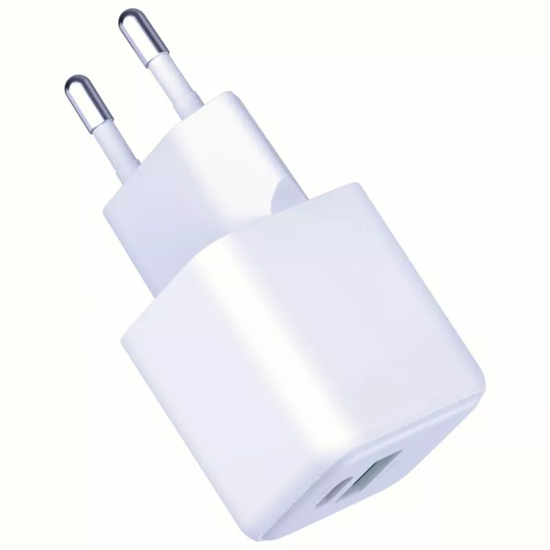 3MK Hyper GaN 20W sieninis įkroviklis su USB-C ir USB-A, PD 3.0 / QC 4+