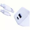 3MK Hyper GaN 20W sieninis įkroviklis su USB-C ir USB-A, PD 3.0 / QC 4+