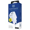 3MK Hyper GaN 20W sieninis įkroviklis su USB-C ir USB-A, PD 3.0 / QC 4+