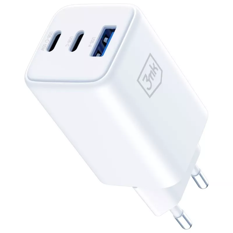 3MK Hyper GaN 65W QC4+ įkroviklis – USB GaN 65W greitasis įkroviklis su QC4+ palaikymu
