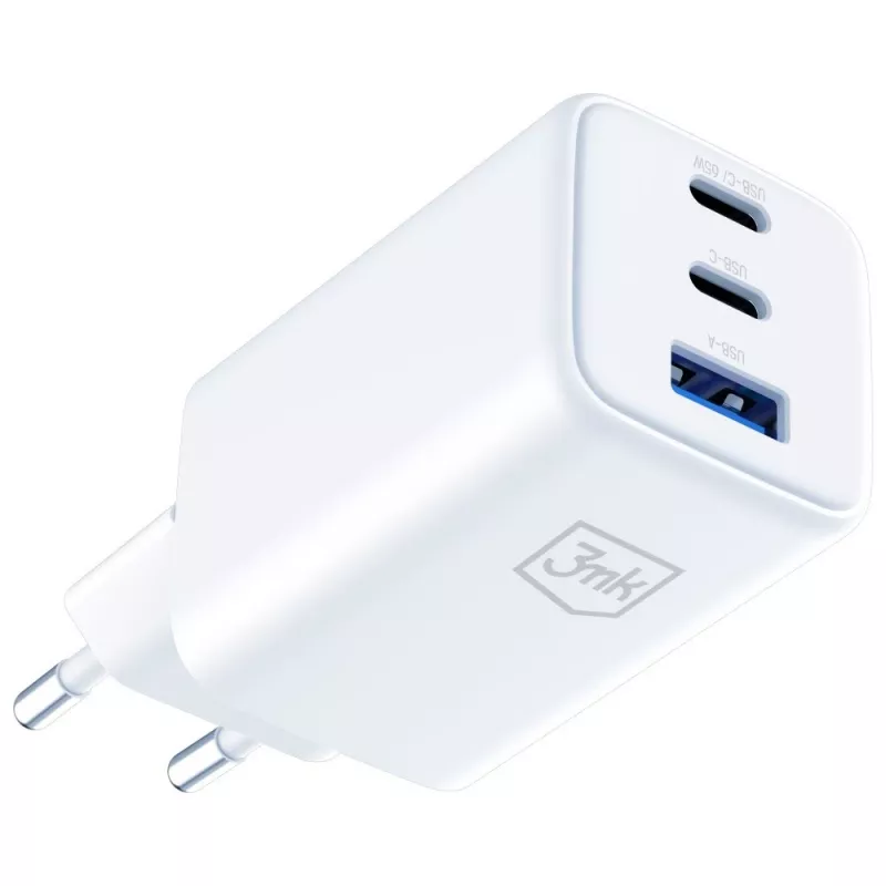 3MK Hyper GaN 65W QC4+ įkroviklis – USB GaN 65W greitasis įkroviklis su QC4+ palaikymu