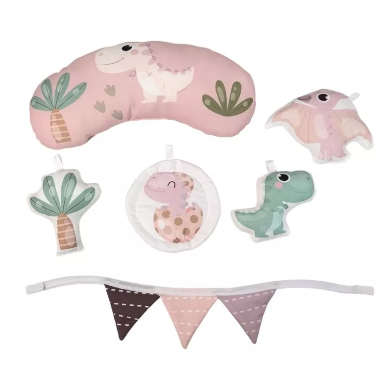 Mokomasis kilimėlis Dino Pink TinyMini rožinis