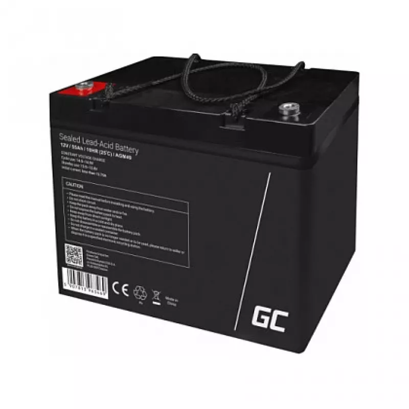 AGM akumuliatorius Green Cell AGM49 55 Ah 12 V jūrinėms ir laisvalaikio reikmėms