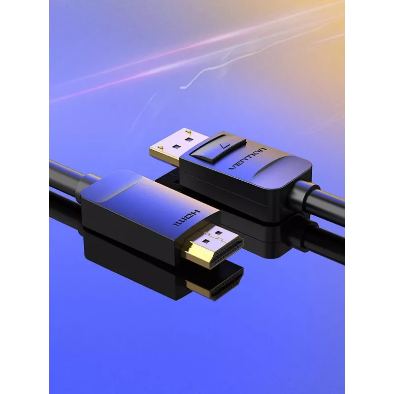 Laidas DP į HDMI 2M/JUODAS Hadbh Vention