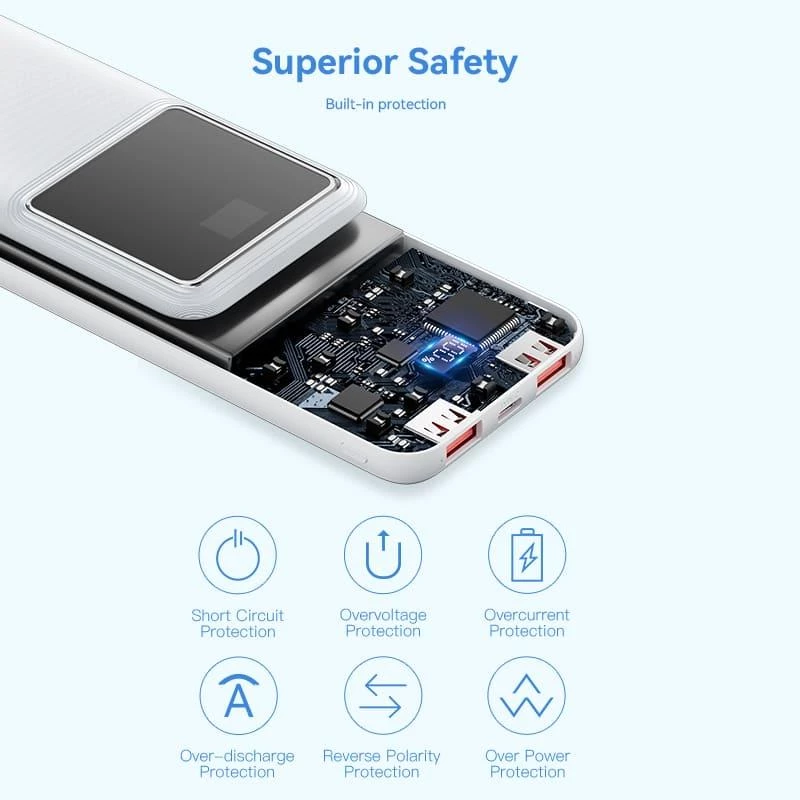 Power Bank USB 10000 mAh 22,5 W juodas FHKB0 Vention