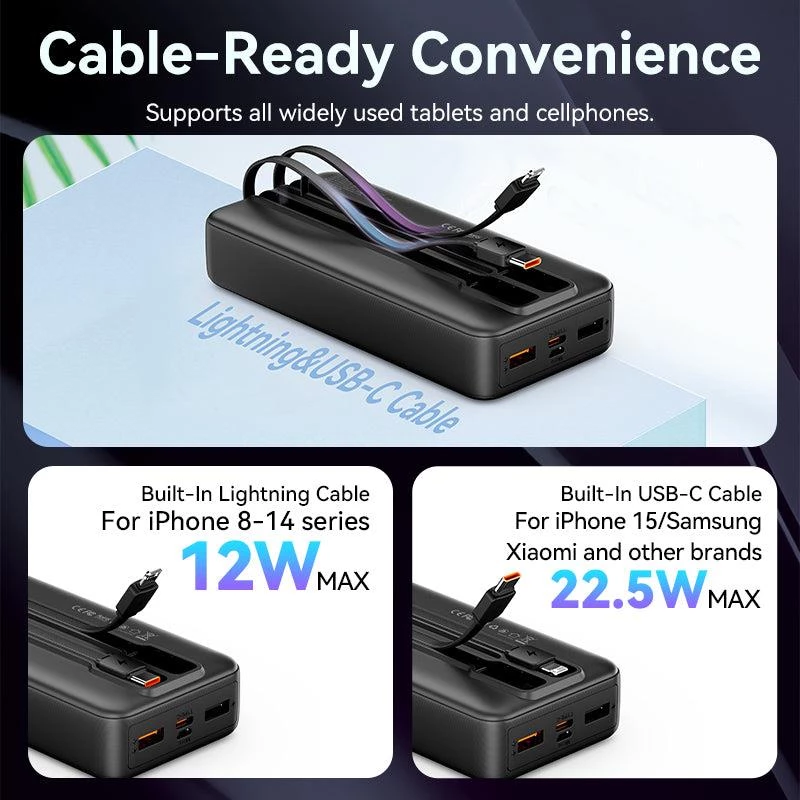 Power Bank USB 20000 mAh 22,5 W Baltas FHPW0 Vention