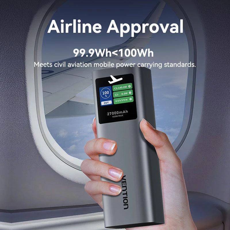 Power Bank USB 27000 mAh 140W / FKEH0 Vention