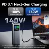 Power Bank USB 27000 mAh 140W / FKEH0 Vention
