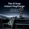 Automobilinis magnetinis belaidis kroviklis KSJB0 Vention juodas