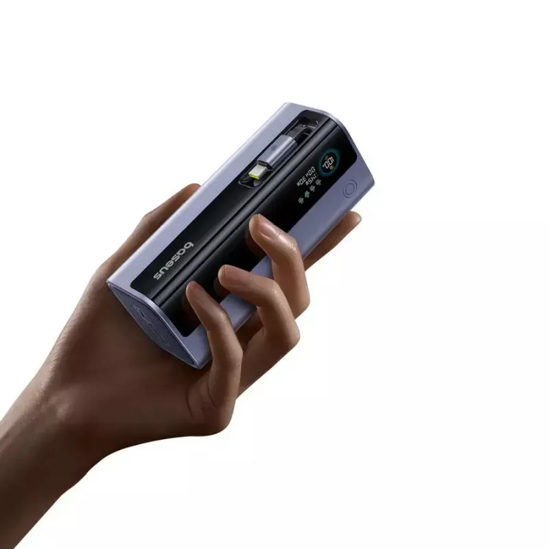 Nešiojamas powerbankas Baseus EnerGeek GR11 20000 mAh LiPo 145W, 2× USB-C + 1× USB-A, 20V, Juodas