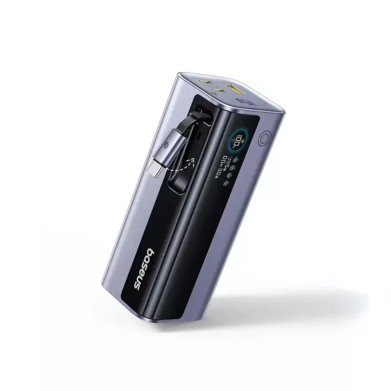 Nešiojamas powerbankas Baseus EnerGeek GR11 20000 mAh LiPo 145W, 2× USB-C + 1× USB-A, 20V, Juodas
