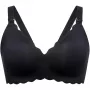 Momcozy YN46 (M) | Besiūlis Gėlių Motinystės Liemenėlė Push-up | Juoda Gėlėta