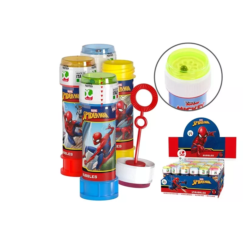 Muiliniai burbulai 60 ml Spiderman vitrina 36 vnt.