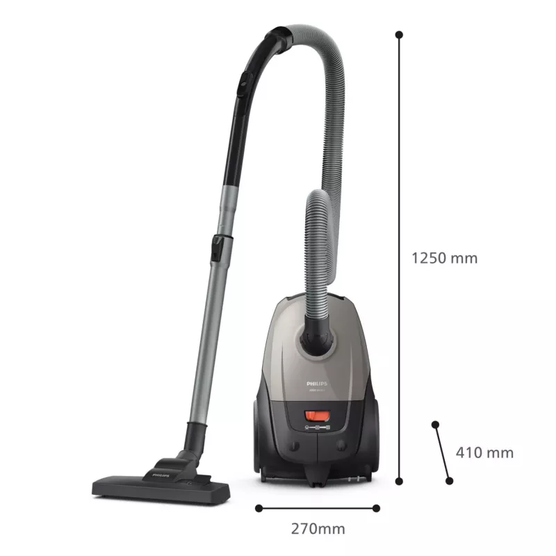 Cikloninis dulkių siurblys Philips 2000 serijos XD2152/12 – 850 W, 3 L dulkių maišas, HEPA filtras, sausas valymas