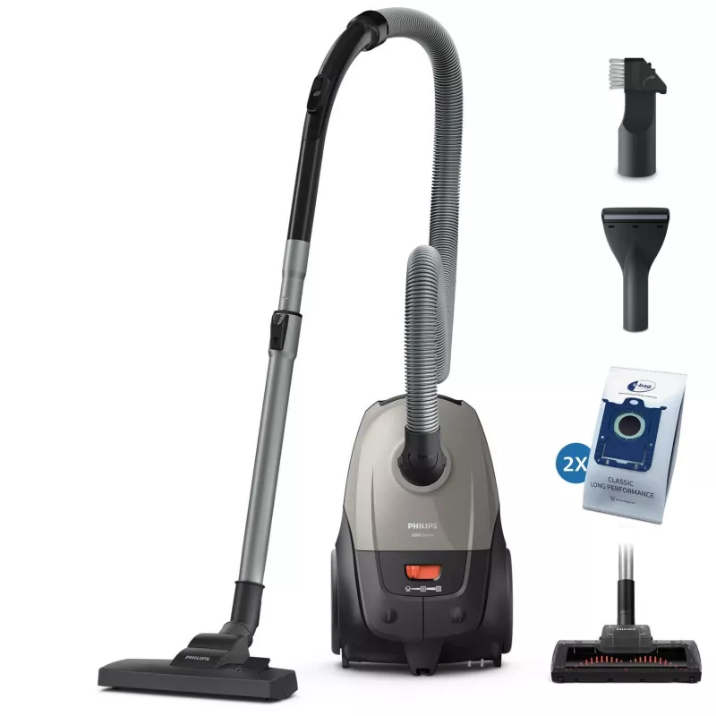 Cikloninis dulkių siurblys Philips 2000 serijos XD2152/12 – 850 W, 3 L dulkių maišas, HEPA filtras, sausas valymas
