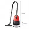Cilindrinis dulkių siurblys Philips 1000 serijos XD1111/10, 800 W, sausas valymas, dulkių maišas 3 l, HEPA, 77 dB