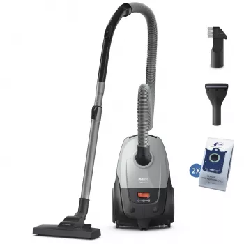Cilindrinis dulkių siurblys Philips XD2142/12 – 850 W, 3 L maišas, HEPA filtras, sausas valymas
