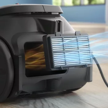 Cilindrinis dulkių siurblys Philips XD2142/12 – 850 W, 3 L maišas, HEPA filtras, sausas valymas
