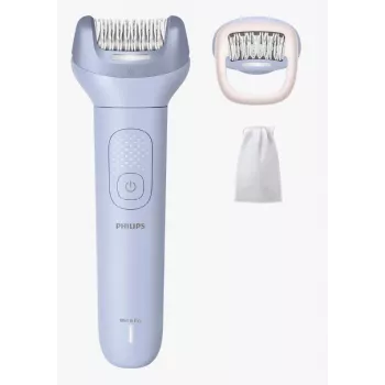 Epiliatorius Philips 8000 Series BRE708/00 – belaidis, šlapiam ir sausam naudojimui, 32 pincetai, 2 greičiai, mėlynas