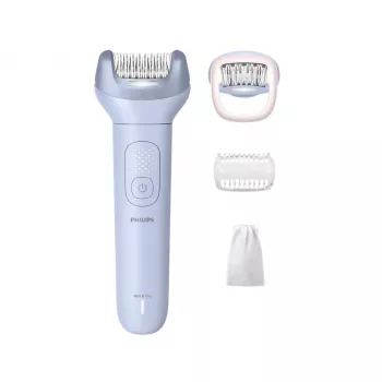 Epiliatorius Philips 8000 Series BRE708/00 – belaidis, šlapiam ir sausam naudojimui, 32 pincetai, 2 greičiai, mėlynas